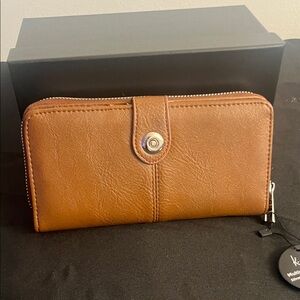 Brown Leather Key & Card Holder